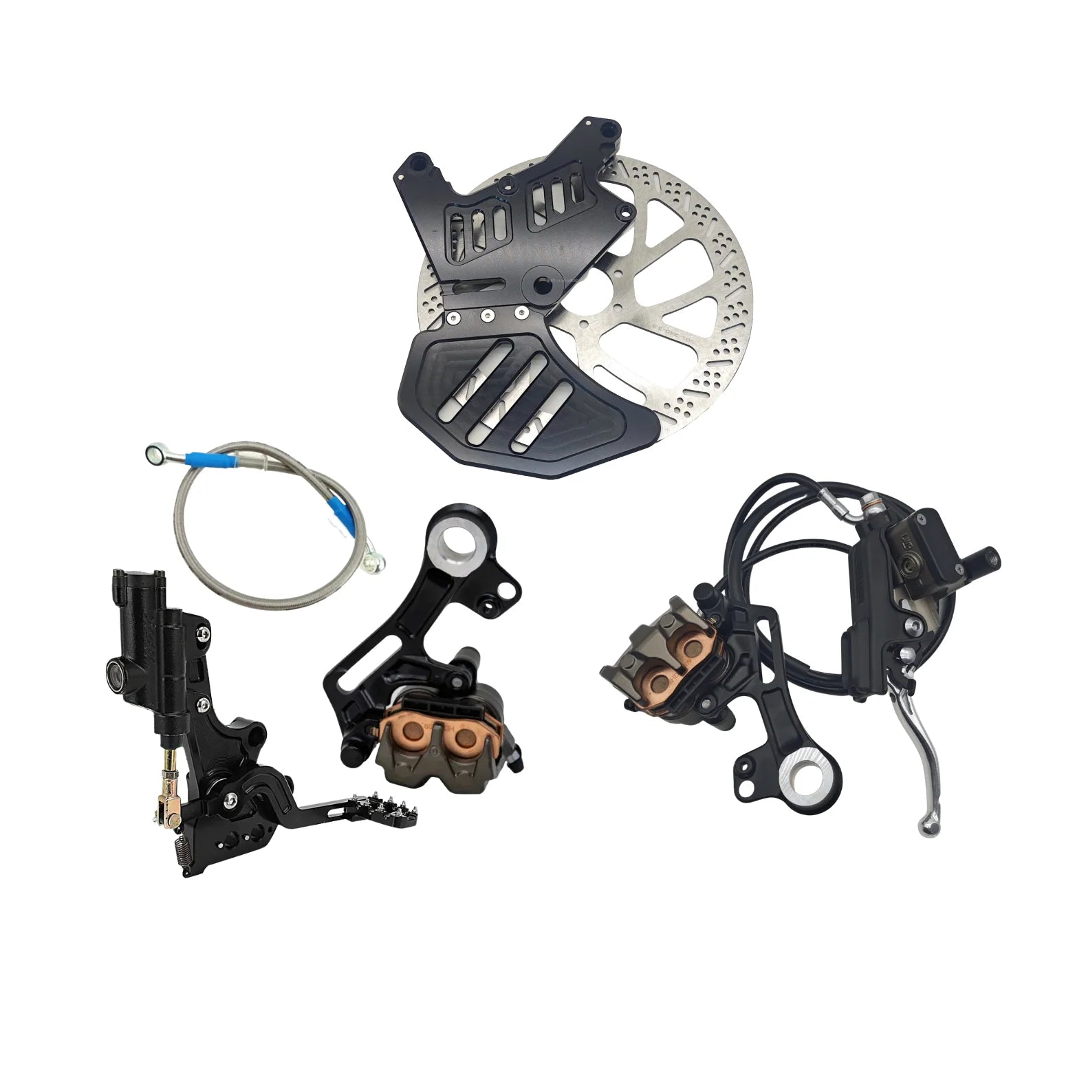 Surron Light Bee - Moto Footbrake with Ultra Bee Caliper + Ultra Brake Kit + Dual Caliper Mount + Rotor